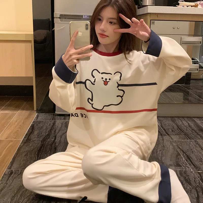 着回し力抜群 着心地良い 柔らかくて優しい印象 3種選択 トップス+パンツセット パジャマE-10922