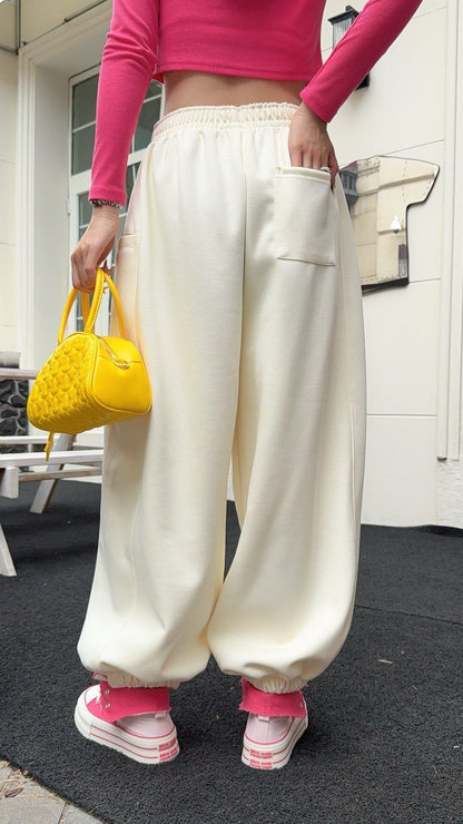 デザイン オシャレ 切り替え 4色 スウェット パンツ E-12210