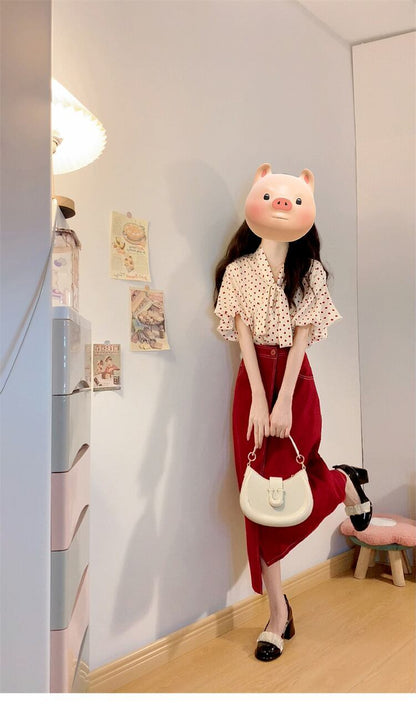 エレガント 効果抜群 大人可愛い 柔らかくて優しい印象 セットアップE-12003