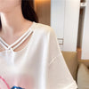 今季マストバイ  特別デザイン スウィート プリント 全2色 半袖Tシャツ<ins-8538>