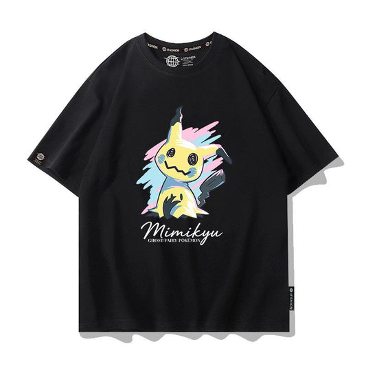 男女兼用 かわいい プリント 半袖 カジュアル Tシャツ F-13488
