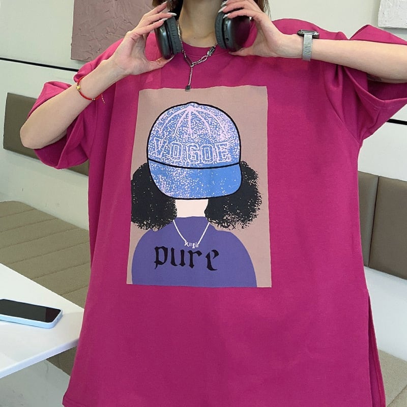 話題沸騰中 都市ファッショ 流行新作 オシャレ デザイン プリント全6色 半袖TシャツE-9108