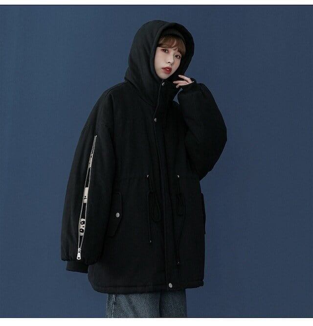 ユニセックス暖かいパンダプリントダウンジャケット  3色 E-5760