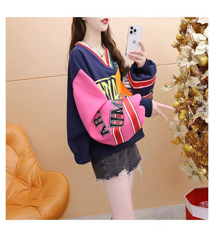 個性的なデザイン トレンドアイテム 2色選択 スウェット E-12296