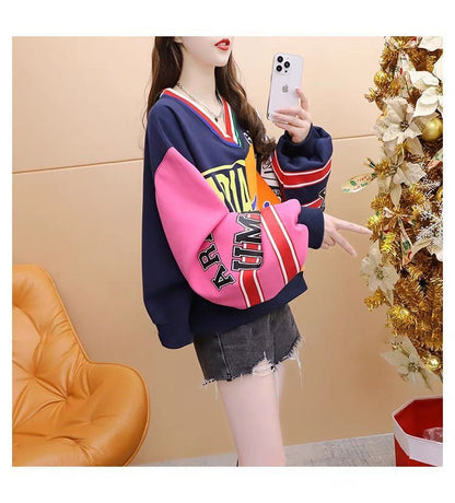 個性的なデザイン トレンドアイテム 2色選択 スウェット E-12296