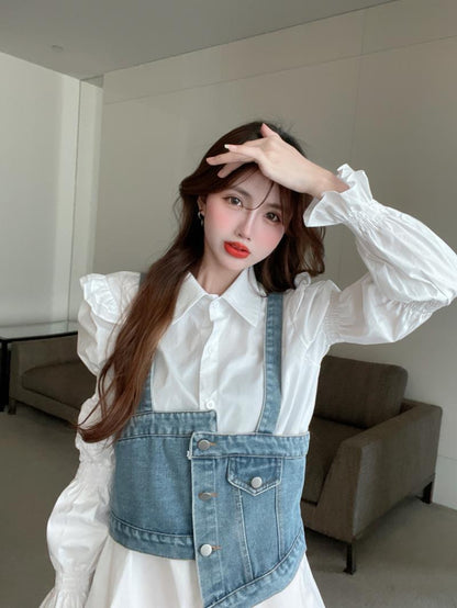 デニム デザイン 絶対欲しい 着心地良い カジュアル スウェットE-10785