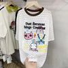 【半額！期間限定！！】新商品  超人気 キュート プリント  2色半袖Tシャツ＜ins-8520＞