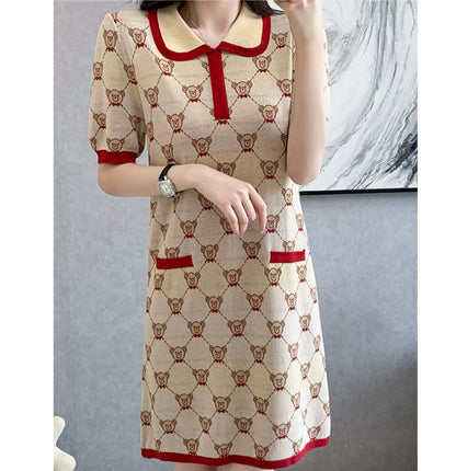 絶対欲しい エレガント 肌触り抜群 ファッション ニットワンピース E-9005