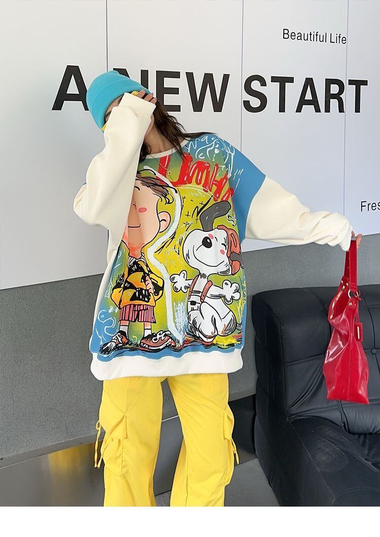 超人気 デザイン性抜群 絶対流行 スタイルアップ カジュアル プリント 4色選択 パーカーE-9381