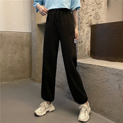 カジュアル 3色選択可 着心地抜群 ハイウエスト パンツ ボトムスE-3799