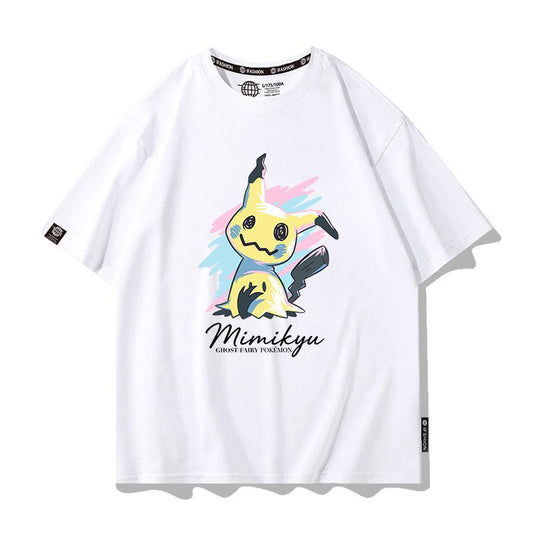 男女兼用 かわいい プリント 半袖 カジュアル Tシャツ F-13488