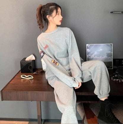 【裏起毛あり】人気爆発 長袖スウェットXパンツ 厚手 セットアップ全2色E-4712