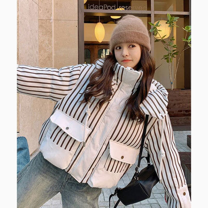 絶対流行 カジュアル 着心地良い キルティングダウンジャケット E-10062