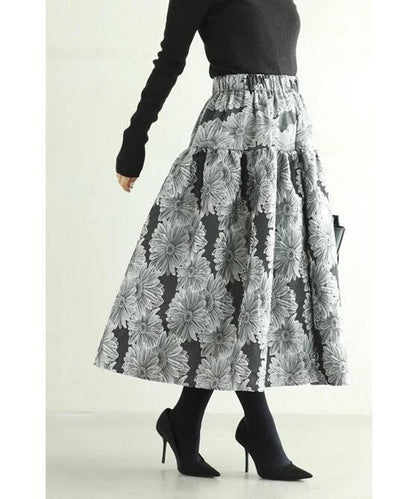 上質 デートにぴったり ハイウエスト 女性力を高める スカート ボトムスE-12220