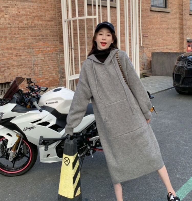 美人度アップ 4色 プラスベルベット 長袖 ニット セーター E-10217