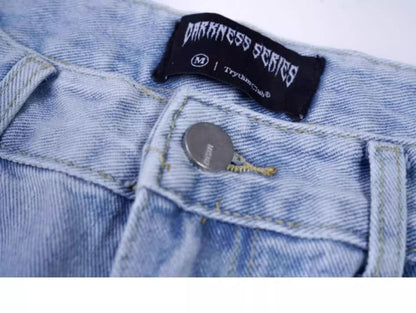 激安セール ファッション感満々 売り切れ必至 着回し力抜群 2色 デニム ワイドパンツE-12753