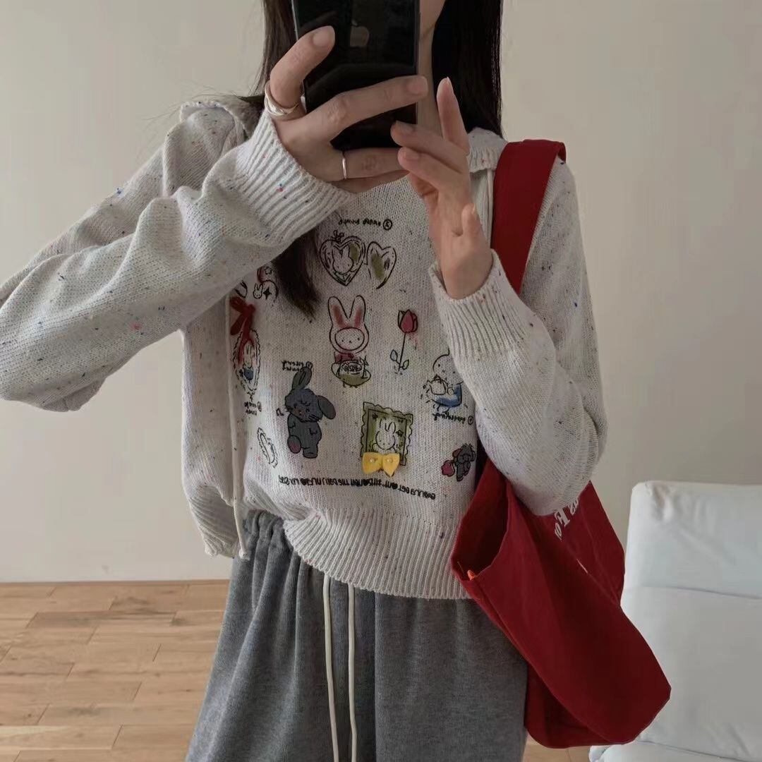 都市ファッショ オシャレデザイン 可愛い  スウェットiEf-10194