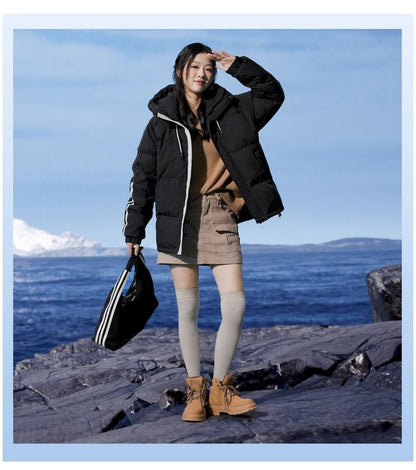 【中綿】売れ切れ必至 おすすめ 冬服 防寒 暖かい  撥水加工 3色展開 男女兼用 中綿フード付きジャケットE-12635