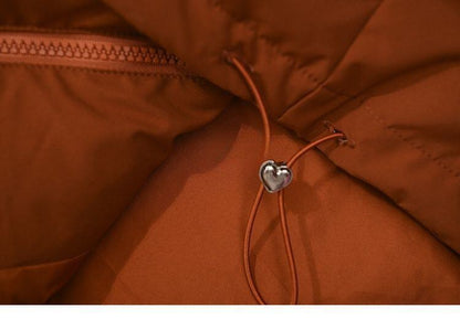 好感度UPファッション フード付きジッパーコート スタイルアップ E-10040