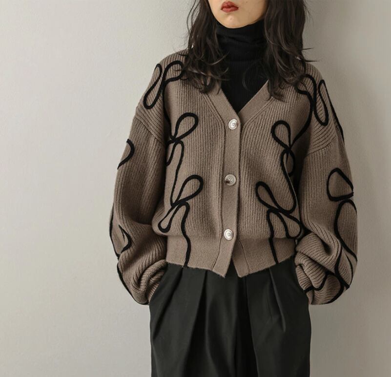 エレガント キュート  柔らかくて優しい印象  カジュアル   3色 スウェット  E-12214