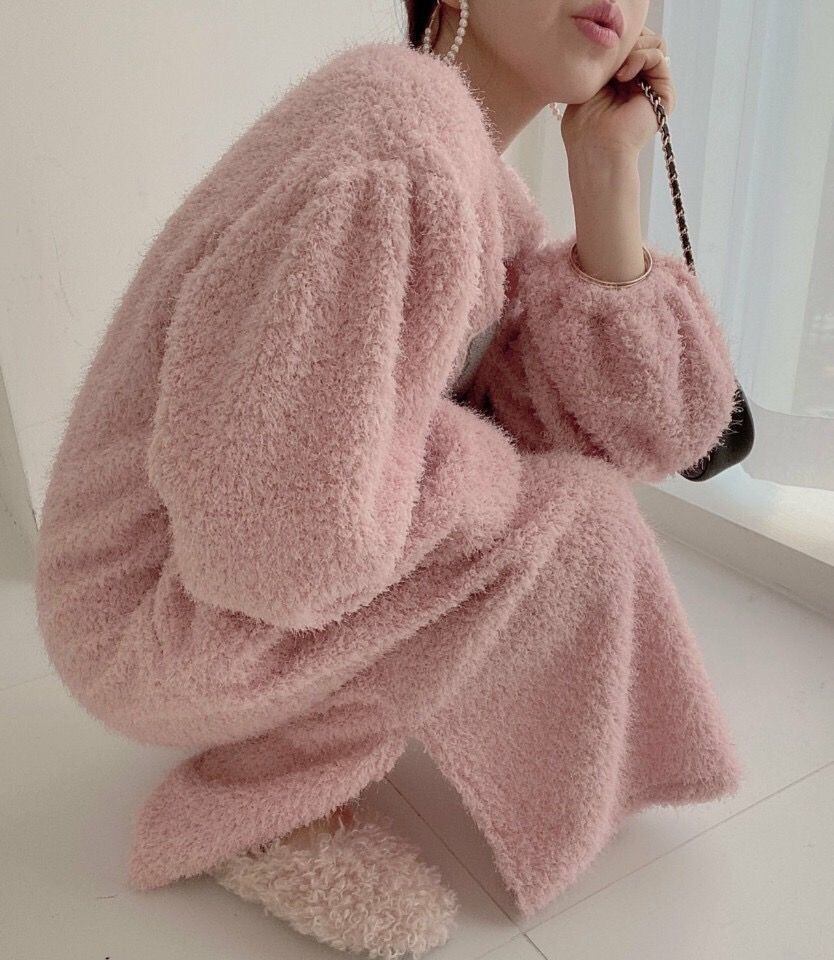 好感度UP 気質アップ 柔らかくて優しい印象 4色選択 ニットスカートE-10026