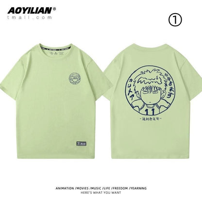 好感度UP　絶対流行　着回し力抜群　おすすめ プリントロゴ 半袖 Tシャツ-A2469