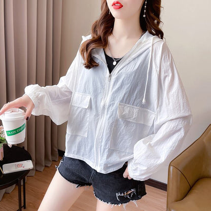 定番シンプル 簡潔 今季マストバイ カジュアル 日焼け対策 全2色 パーカー コートE-9110