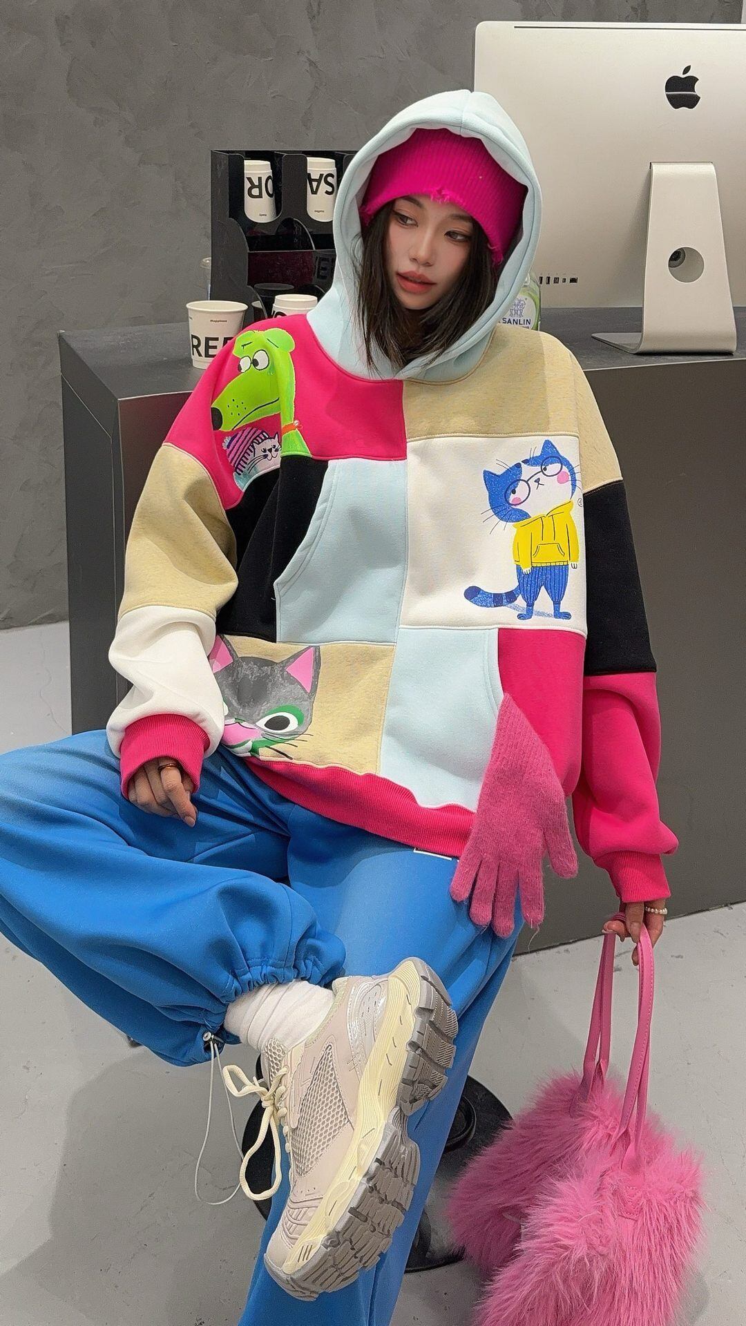 絶対欲しい  アバンギャルド ファッション カジュアル   2色 スウェット E-12212