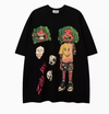 絶対欲しい 上質 カジュアル ルーズ プリント 半袖Tシャツ-A743