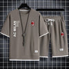 男女兼用 スポーツ風 Tシャツ & ショーツ セットアップ E-13155