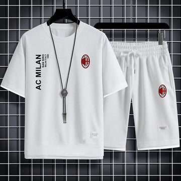 男女兼用 スポーツ風 Tシャツ & ショーツ セットアップ E-13155