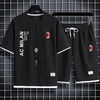 男女兼用 スポーツ風 Tシャツ & ショーツ セットアップ E-13155