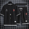 男女兼用 スポーツ風 Tシャツ & ショーツ セットアップ E-13156