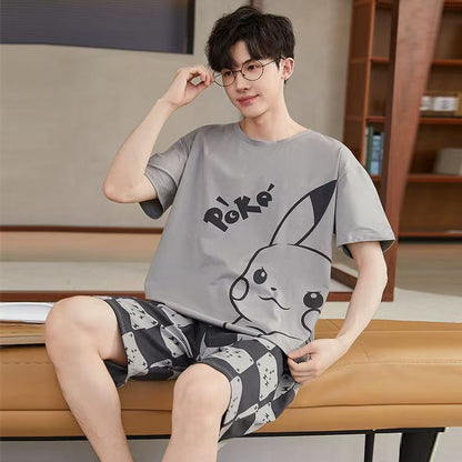 売れ筋 パジャマ Tシャツ & ショーツ セットアップ E-13467
