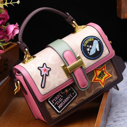 おしゃれ度高め  デザイン性抜群  カラーマッチング ランクアップさせ ショルダーバッグ メッセンジャーバッグiEf-9816