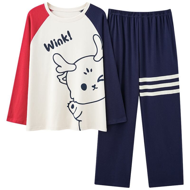 絶対欲しい 肌触り抜群 アクティブも綺麗も叶う キュート カップルパジャマ E-9484