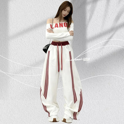 定番シンプル 絶対欲しい 切り替え 個性的なデザイン 5色選択 スポーツスウェットパンツE-12477