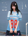 通気性抜群 スポーツ 冷感快適 体型カバー Vネック Tシャツ F-13499
