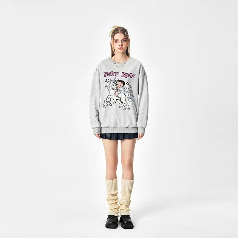 定番シンプル 海外トレンド 好感度UP カジュアル  全3色 スウェットE-12337