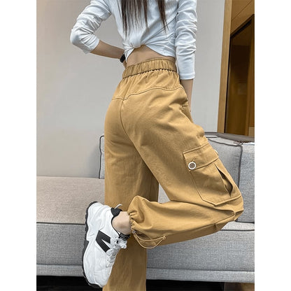 好感度UP プラスベルベット 柔らかな肌触りで着心地も楽ちん！ 5色選択 ルーズストレートカジュアルパンツ E-6825