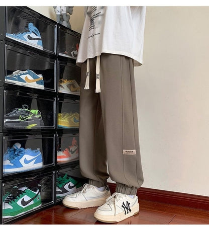 着?せロゴ裏起毛ジョガーパンツ3色あり   E-4466