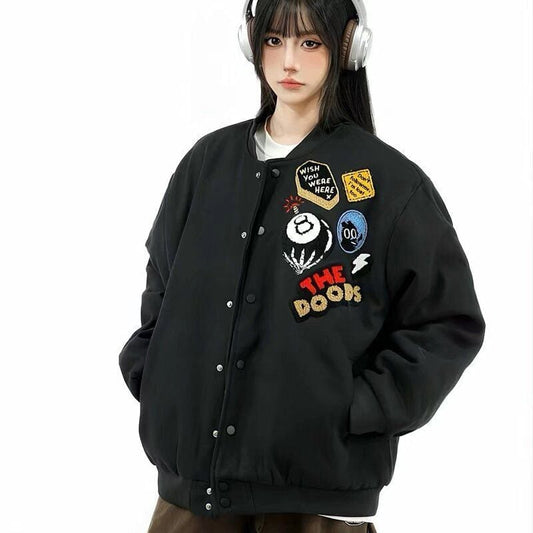 絶対欲しい 切り替え カジュアル 2色選択 厚みパッド入り ジャケット E-10493