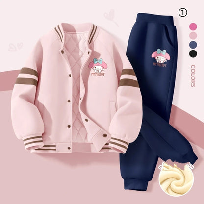 大人可愛い　 美人度アップ 気いっぱい 好感度UP セットアップ キッズ  ジャケット+パンツE-12303