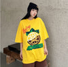 話題沸騰中 おしゃれ度高め 活躍する優秀アイテム プリント 半袖 Tシャツ E-9325