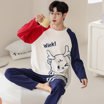 絶対欲しい 肌触り抜群 アクティブも綺麗も叶う キュート カップルパジャマ E-9484