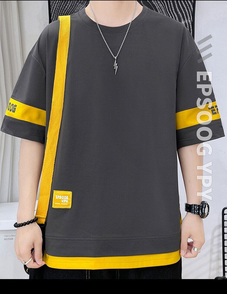 男女兼用 大人気 シンプル Tシャツ & ショーツ セットアップ E-80020