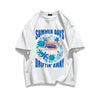 柔らかな肌触りで着心地も楽ちん アバンギャルド カジュアル プリント 全7色 半袖 Tシャツ E-9263