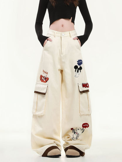 大人可愛い 売り切れ必至 プラスベルベット 2色選択 デニム ワイドパンツE-12350