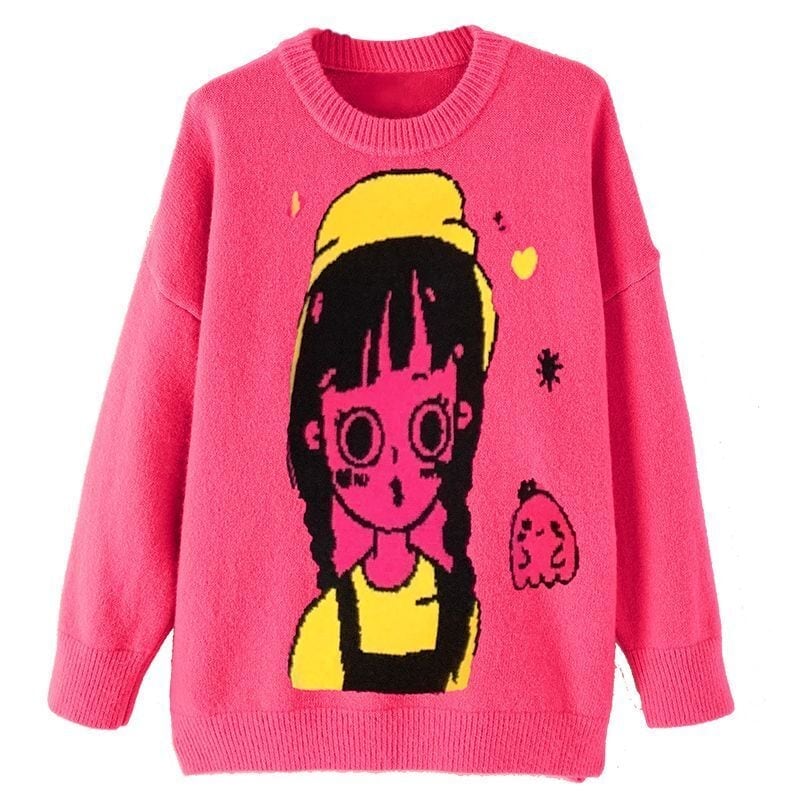 主役級の存在感！高見えデザイン  スタイルアップ ニットトップスE-9954