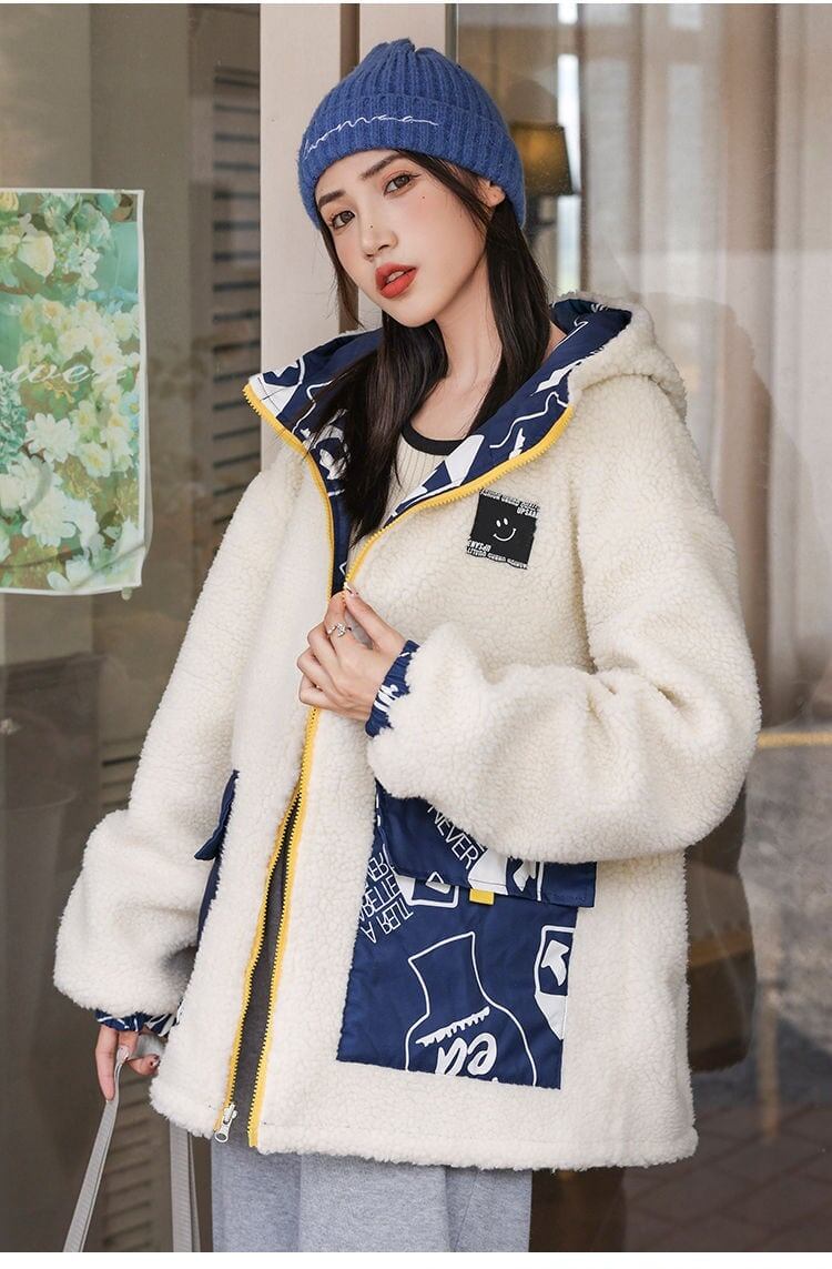 【リバーシブル】大好評 ラムスキン ファッション コートE-5625